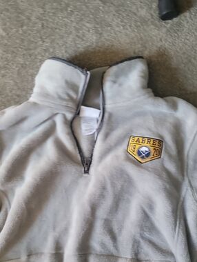 NHL Gray Sherpa Quarter-Zip Pullover